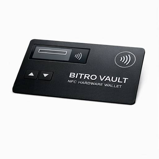 Bitro Vault NFC Card - Orange Edition